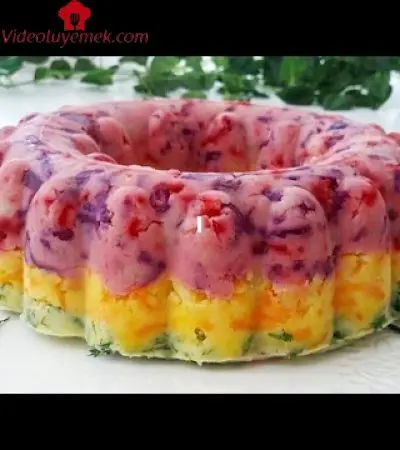 Üç Renkli Patates Salatası Tarifi-En Şık Salata-Gurbetinmutfagi