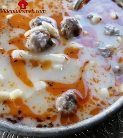 Köfteli Erişteli Yoğurtlu Çorba(Efsane Bir Lezzet)