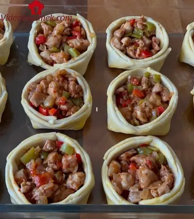 Yapmamla Bitmesi Bir Oldu ️Kapış Kapış Gitti ️Yemek Ya Da Börek Niyetine ️Tavuklu Milföy Çanakları