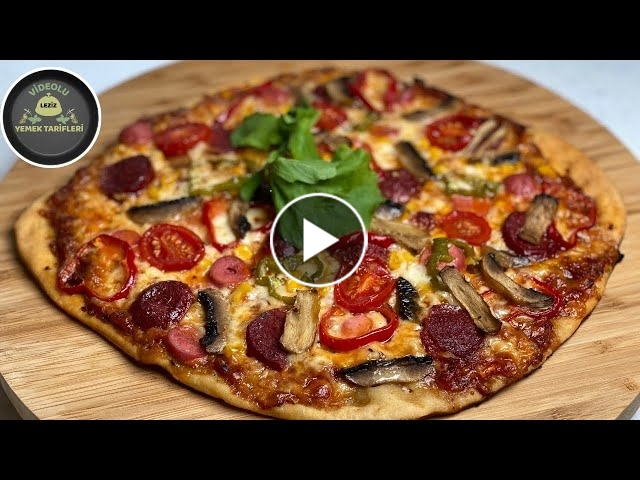 DIŞARIDA PIZZA YEMEYE SON ! Tüm Zamanların En İyi Pizza TarifiPizza