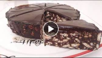 4 Malzemeli Çok Kolay Pişmeyen Çikolatalı Pasta - Mozaik Pasta Tarifi - Mosaic Pastry Recipe