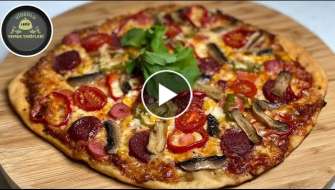 DIŞARIDA PIZZA YEMEYE SON ! Tüm Zamanların En İyi Pizza TarifiPizza Hamuru - ASMR